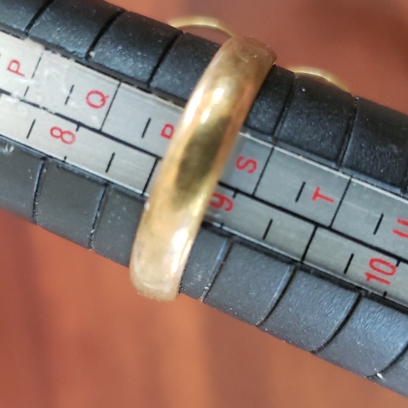 💐 Antiqued Brass Pearl Flower Ring • Dainty Boho Vintage - Picture 5 of 9